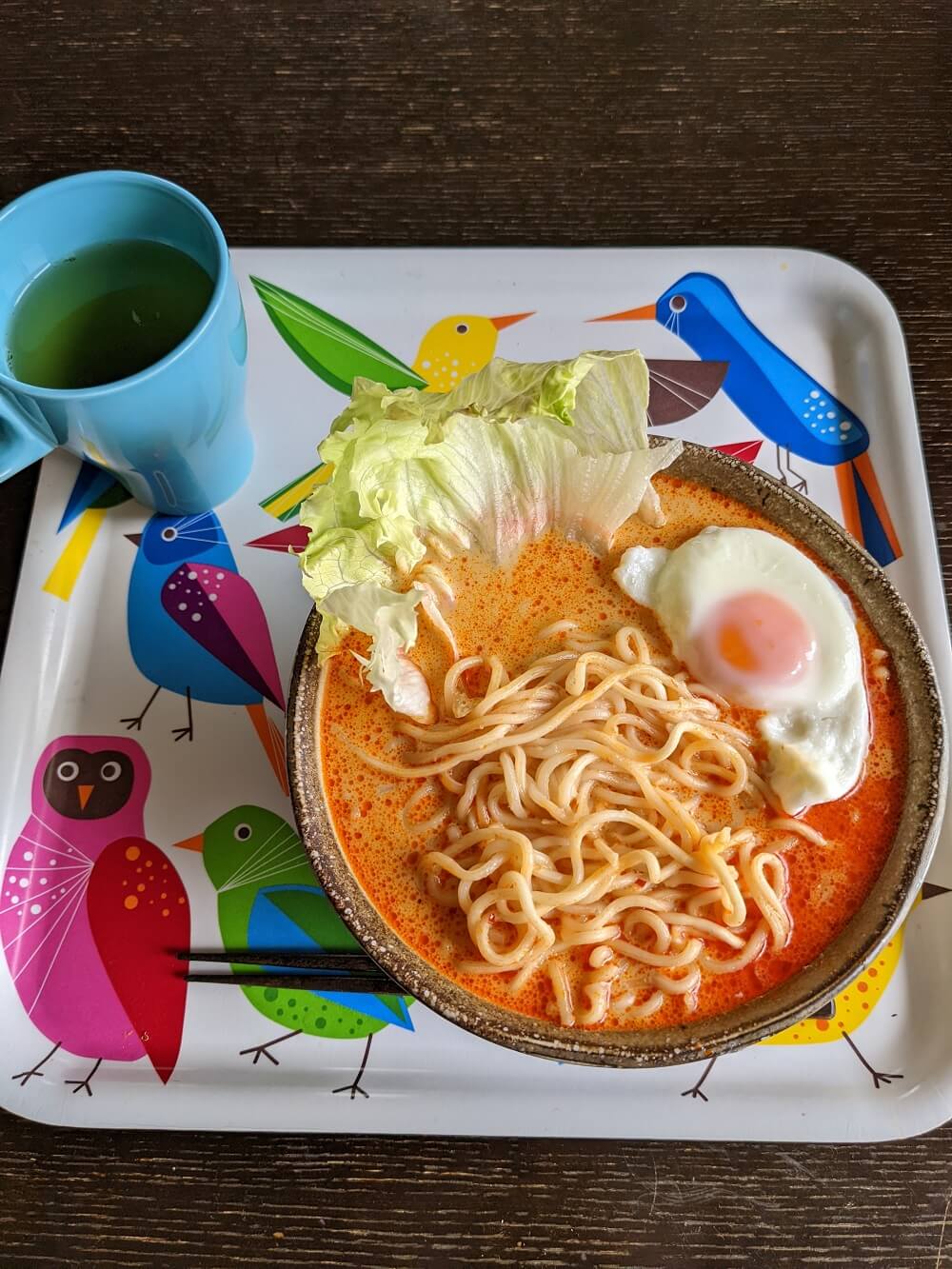 ラクサラーメンの盛り付け例