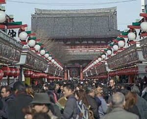 東京の浅草仲見世通り