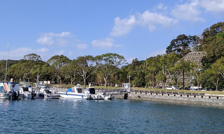 佐世保市パールシーリゾートから見える海